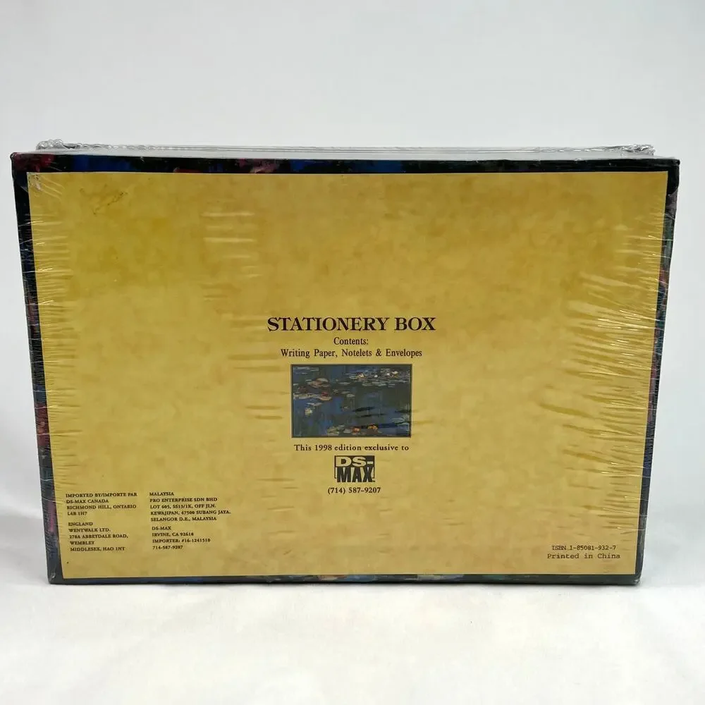 Vintage DS-Max Impressionist Stationary Box New